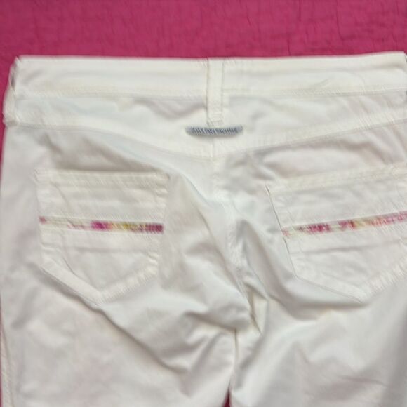 Jean Paul Gaultier white   Pants with Floral Accents, size 28 - Picture 8 of 11